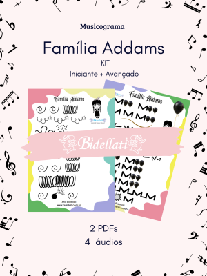 Família Addams- KIT- Musicograma- (iniciante + avançado)